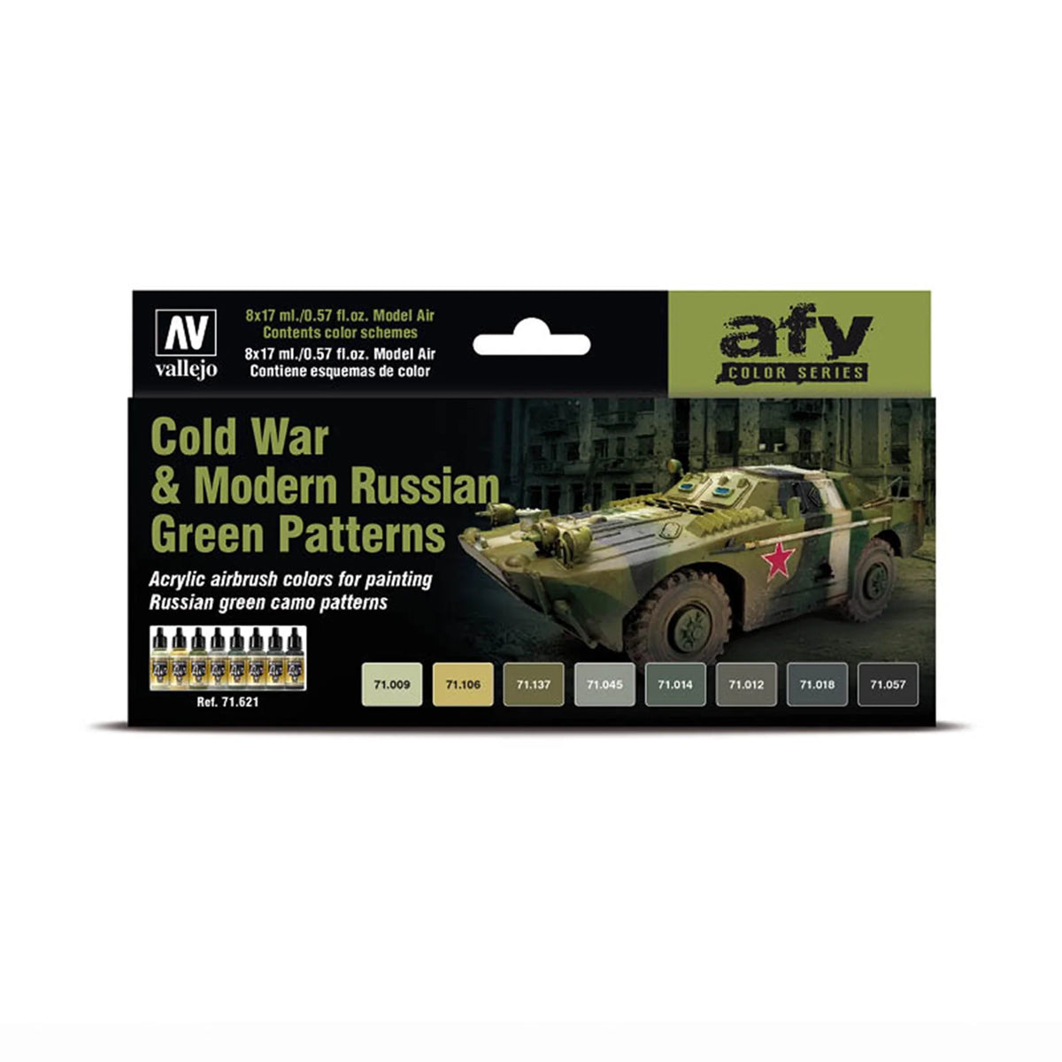 Vallejo Model Air Set: Cold War & Modern Russian Green Patterns