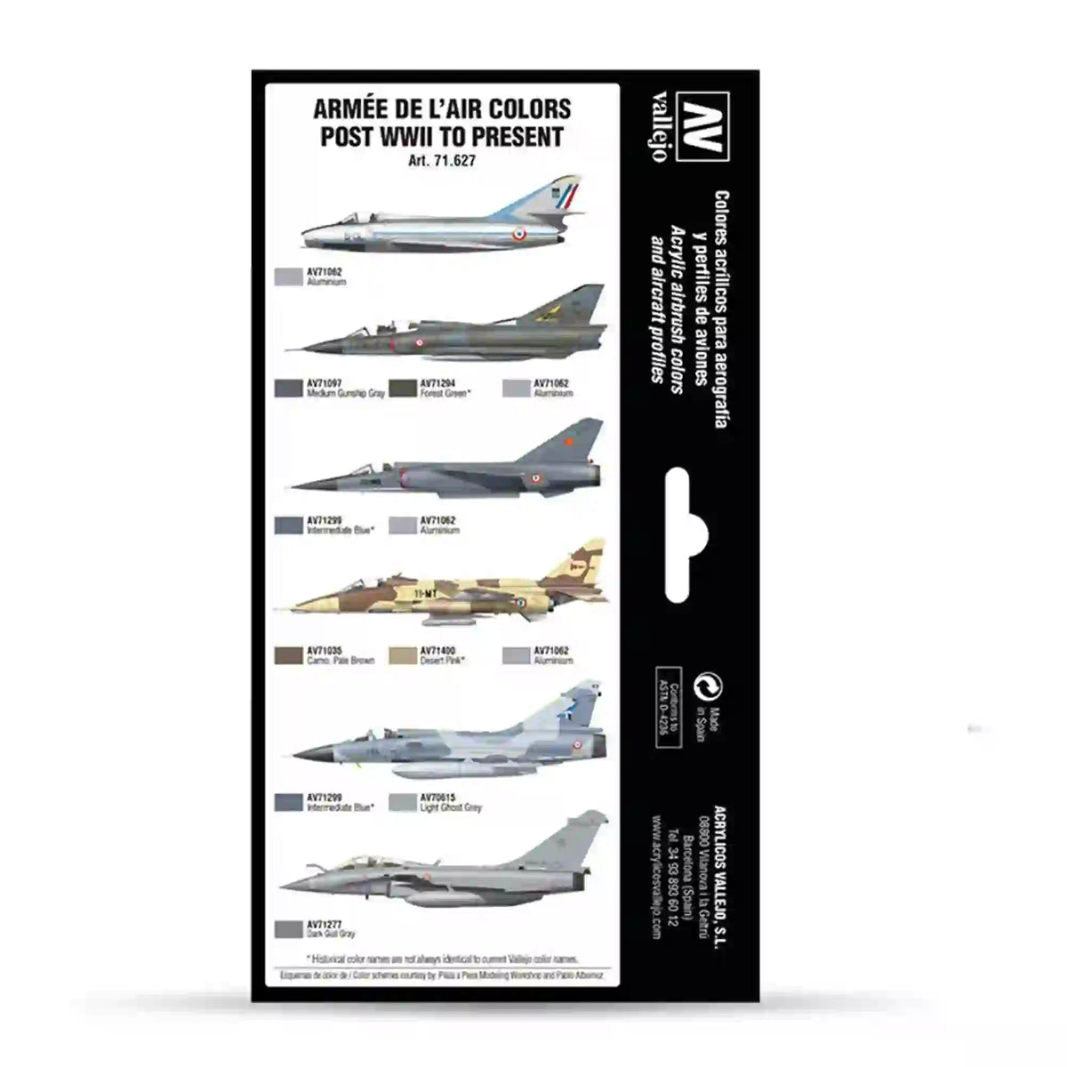 Vallejo French Air Force Paint Set