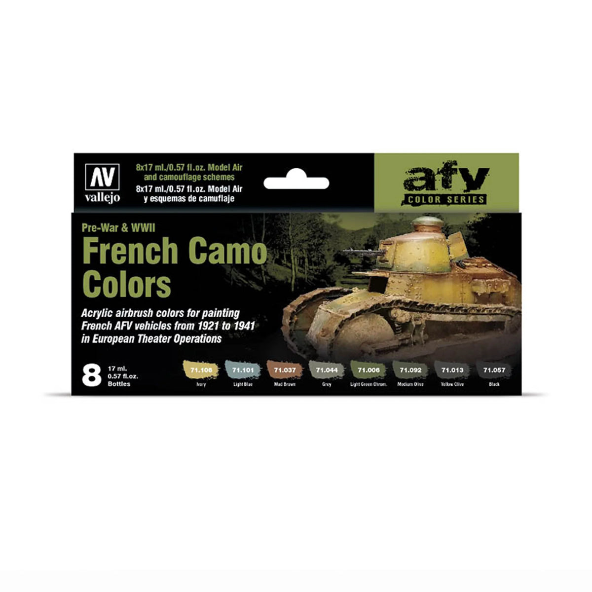 Vallejo Model Air Set: French Camo Colors Pre-War & WWII