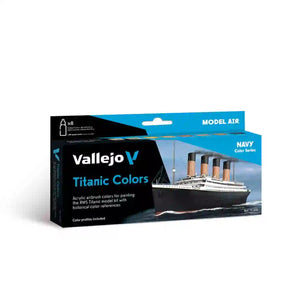 Vallejo Titanic Colors Paint Set 71.646