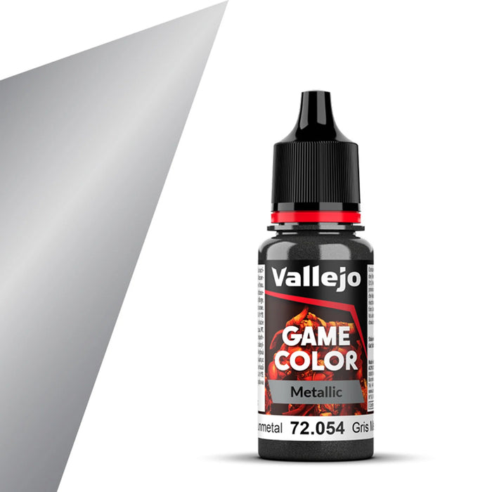Vallejo Game Color Metal: Dark Gunmetal (18ml)