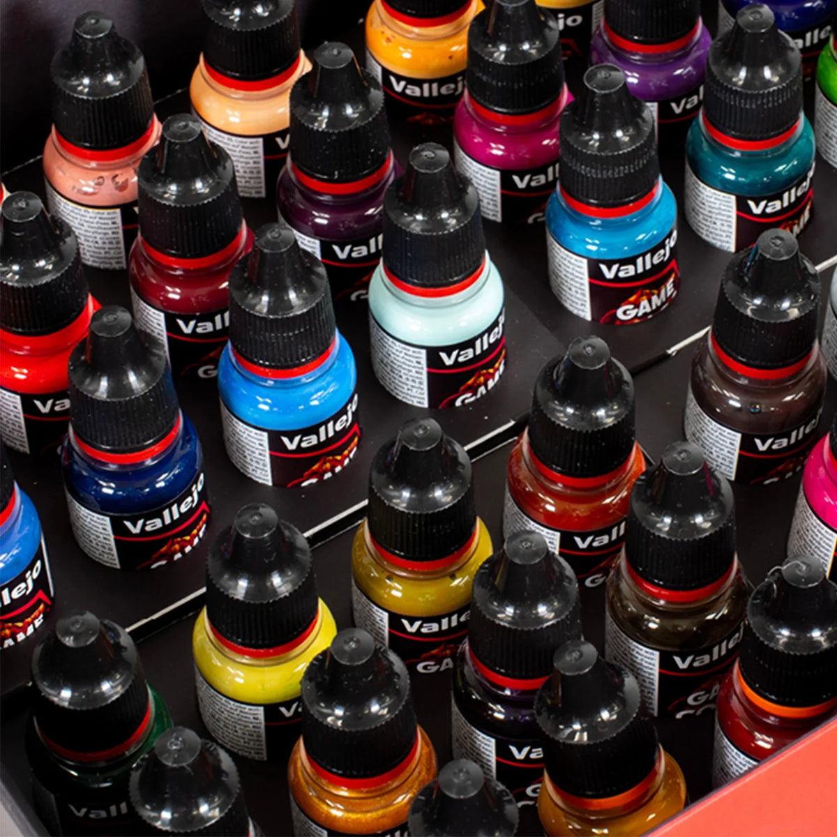 Vallejo Game Color Inspiration Color Set (48 Colors + Brush Set & Guide)