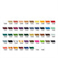 Vallejo Game Color Inspiration Color Set (48 Colors + Brush Set & Guide)