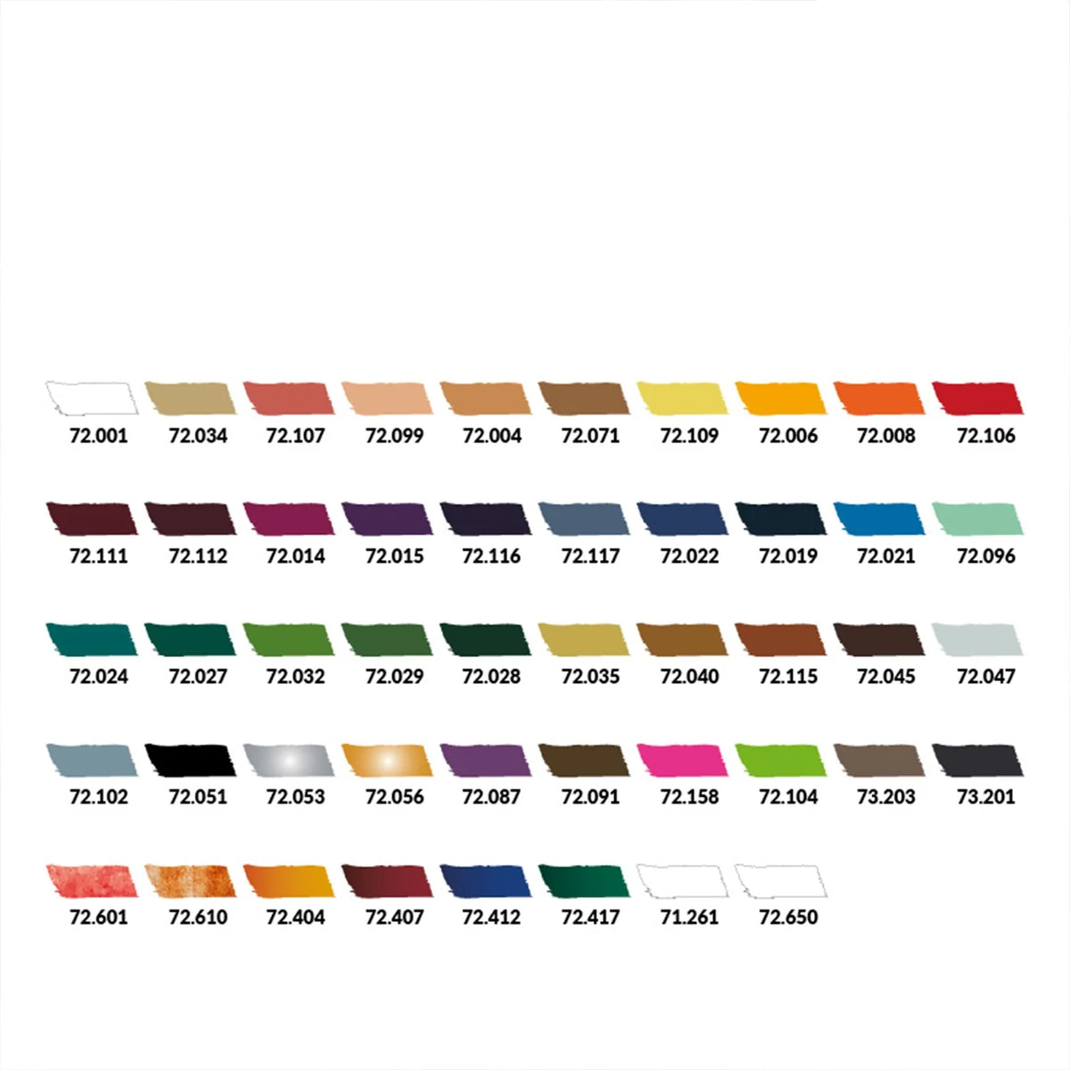 Vallejo Game Color Inspiration Color Set (48 Colors + Brush Set & Guide)