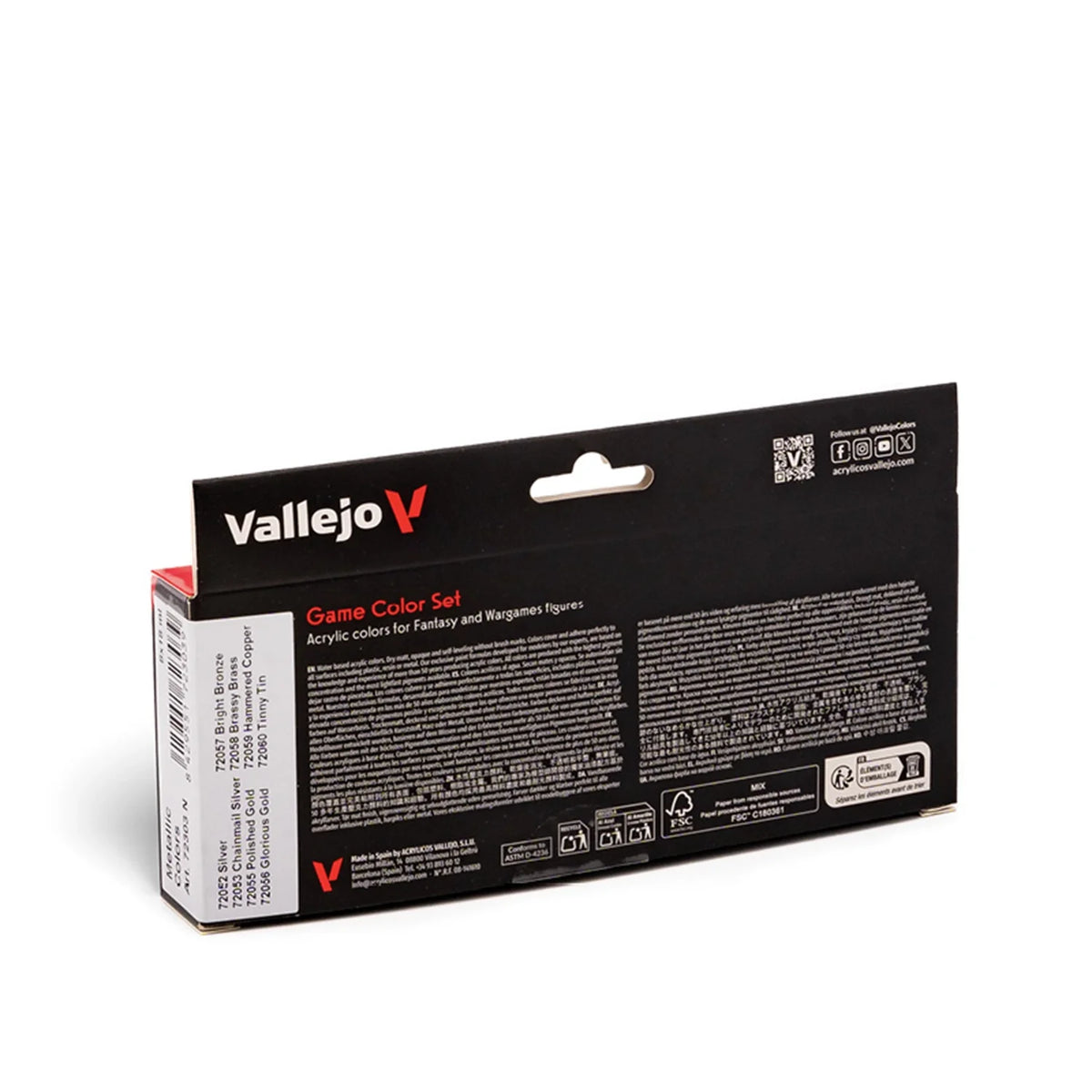 Vallejo Game Color Skin Tones Paint Set