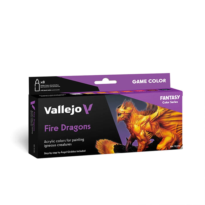 Vallejo Game Color Fire Dragons Paint Set by Ángel Giráldez