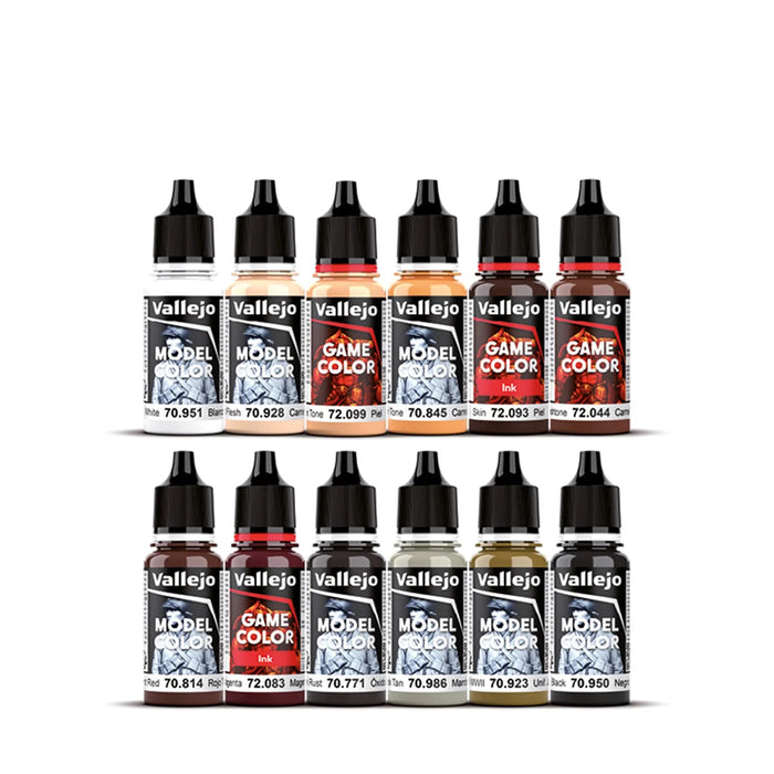 Vallejo Game Color Essential Paint Set by Squidmar Miniatures