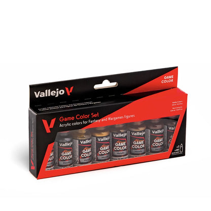 Vallejo Game Color Metallic Colors Paint Set
