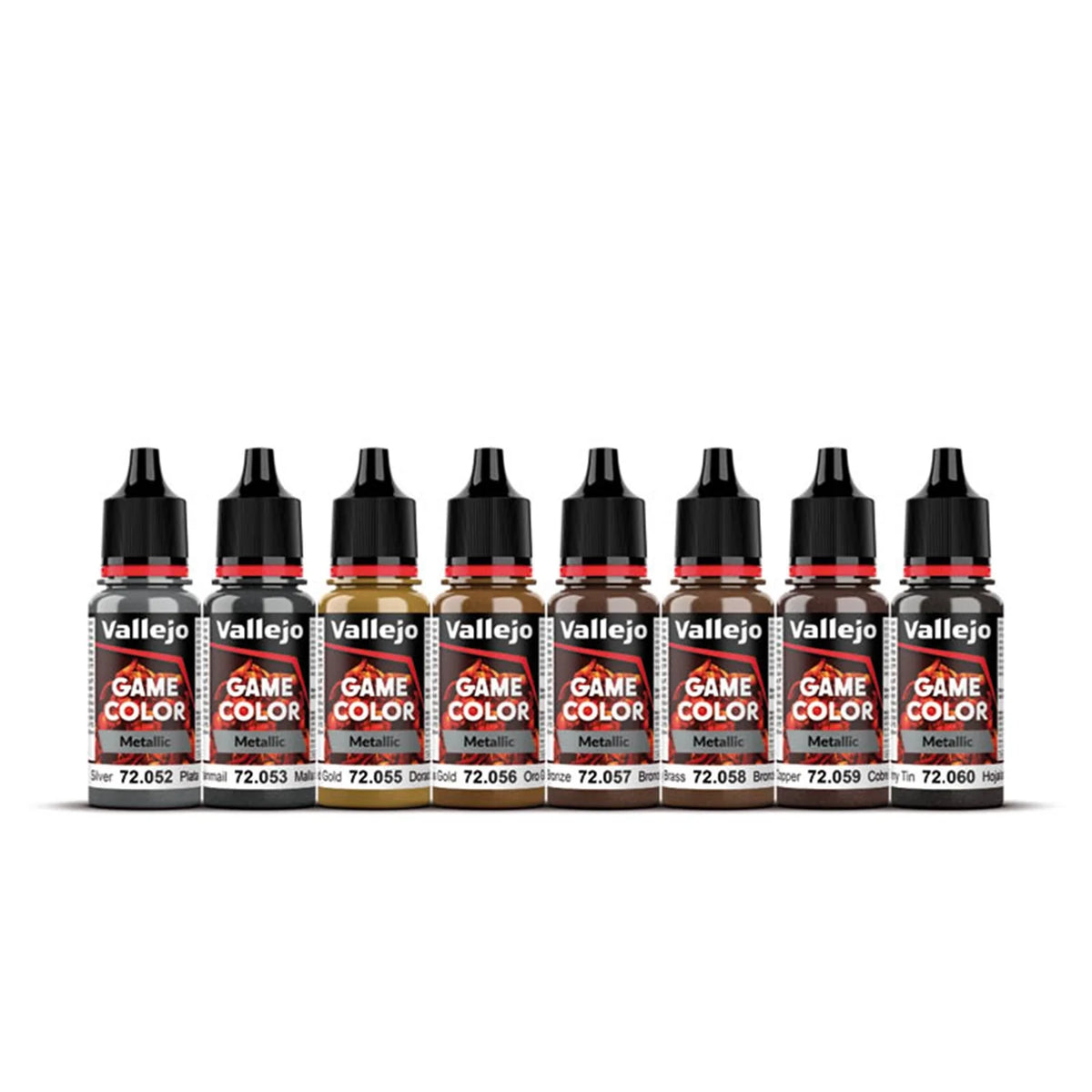 Vallejo Game Color Metallic Colors Paint Set
