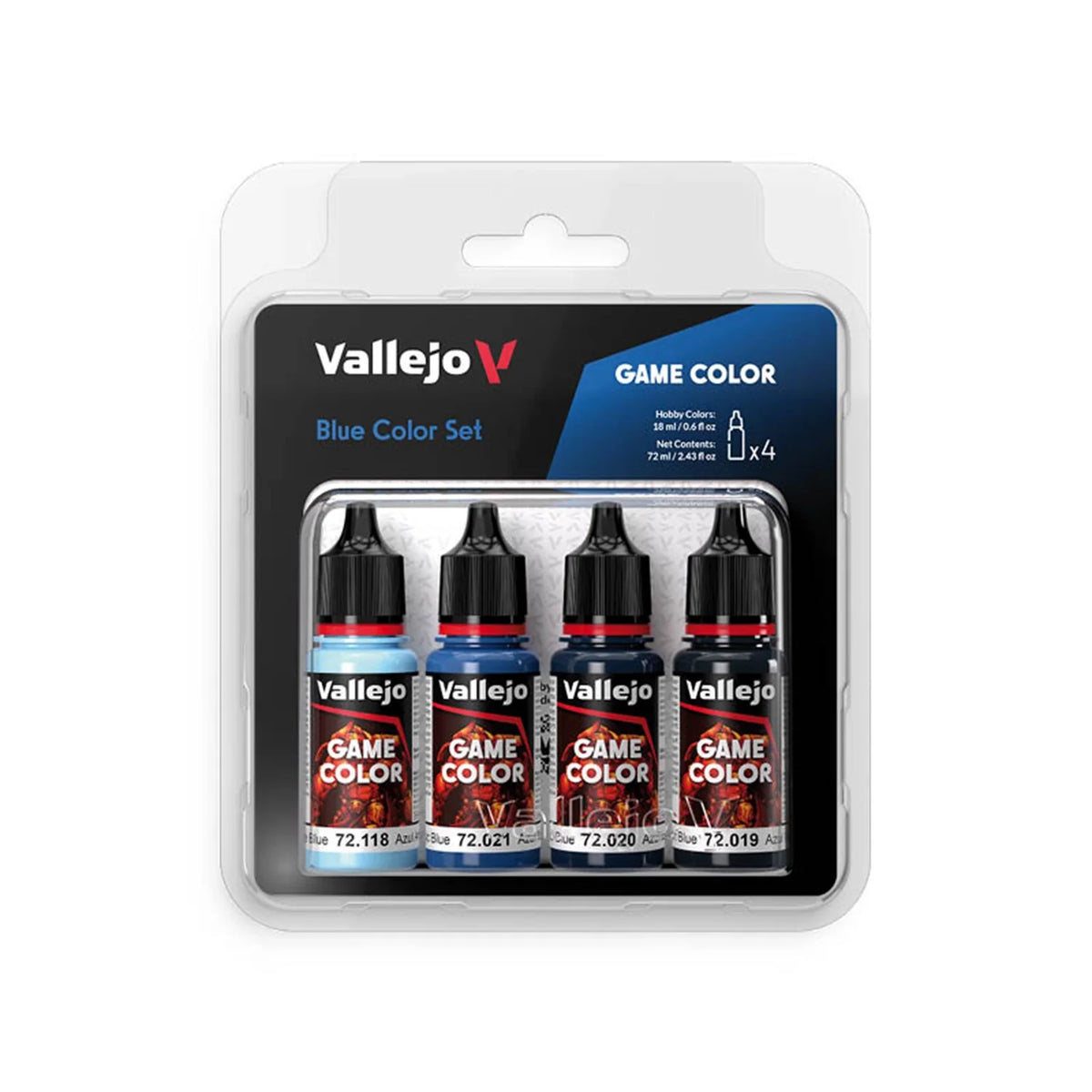 Vallejo Game Color Blue Color Paint Set