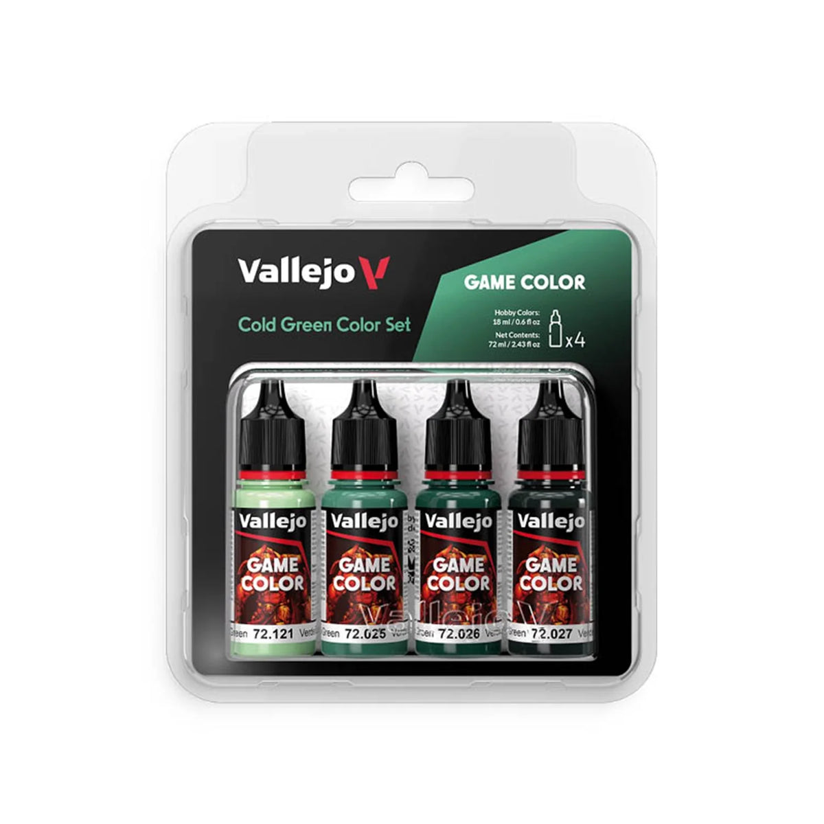 Vallejo Game Color Cold Green Color Paint Set