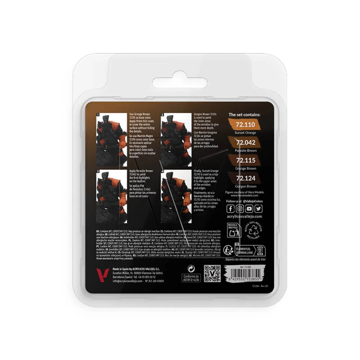 Vallejo Game Color Leather Paint Set