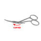 FAMORE Fine Point, Mini Double Curved, Embroidery, Applique Scissors (4in) (748C)