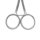 FAMORE Fine Point, Mini Double Curved, Embroidery, Applique Scissors (4in) (748C)