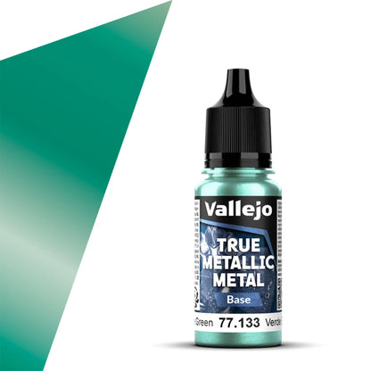 Vallejo True Metallic Metal Base: Beetle Green (18ml)