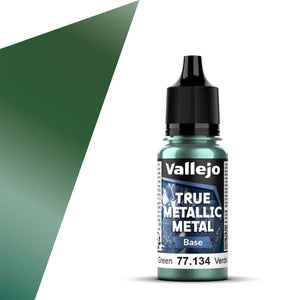 Vallejo True Metallic Metal Base: Dusken Green (18ml)