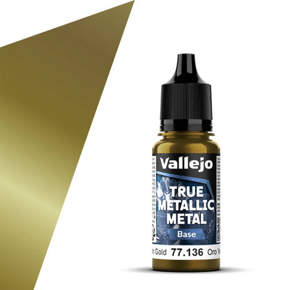 Vallejo True Metallic Metal Base: Greenish Gold (18ml)