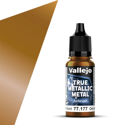 Vallejo True Metallic Metal Airbrush Color: Arcane Gold (18ml)