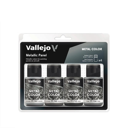 Vallejo Metal Color Metallic Panel Set