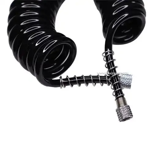 1/8"-1/8" Black Polyurethane Coiled Air Hose (3m) by NO-NAME Brand NO-NAME brand