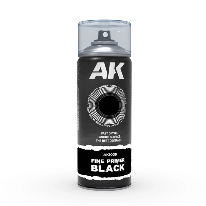 AK Interactive Fine Primer - Black Spray