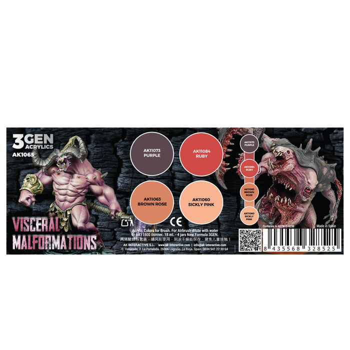 AK Interactive AK1065 Visceral Malformations Paint Set