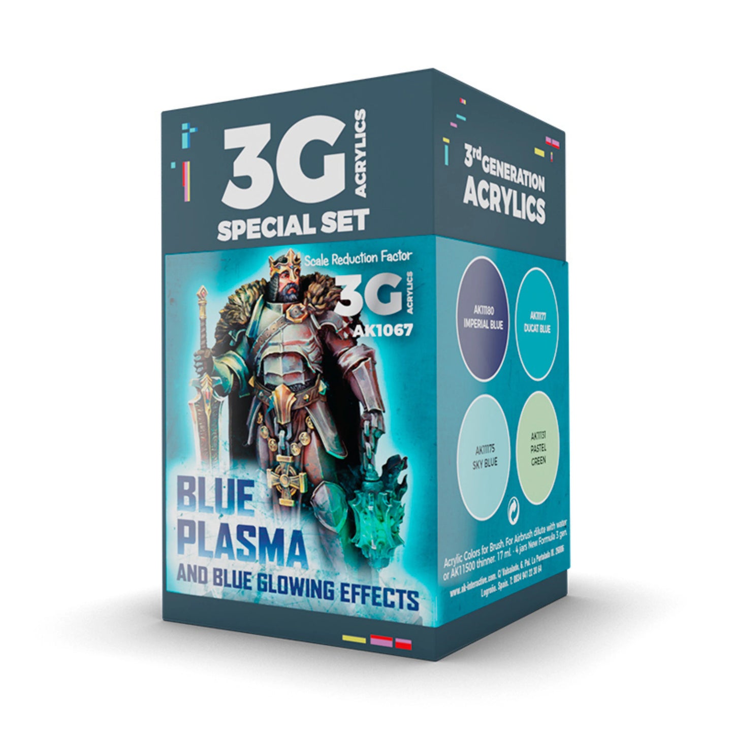AK Interactive AK1067 Blue Plasma & Glow Paint Set