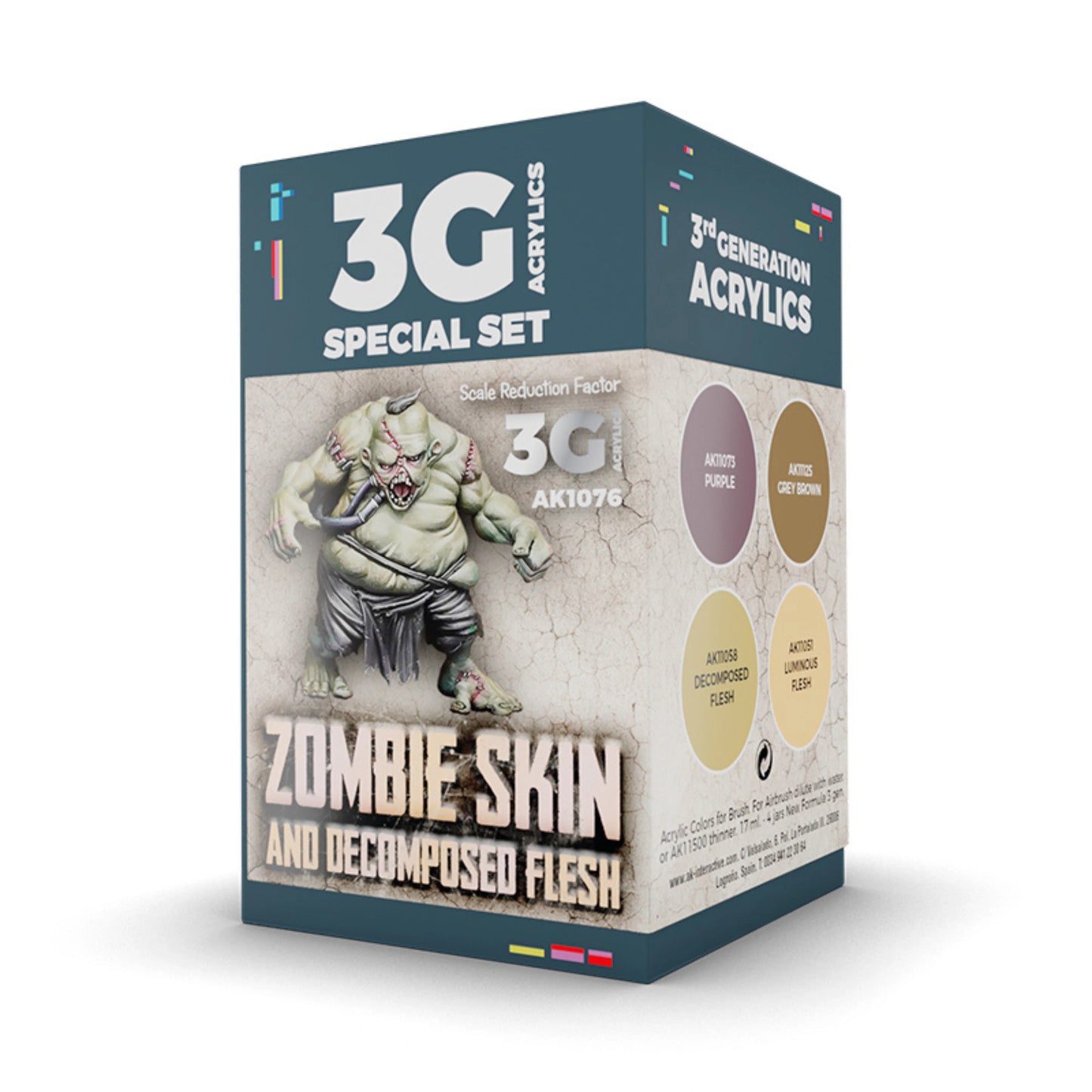 AK Interactive AK1076 Zombie Skin Paint Set