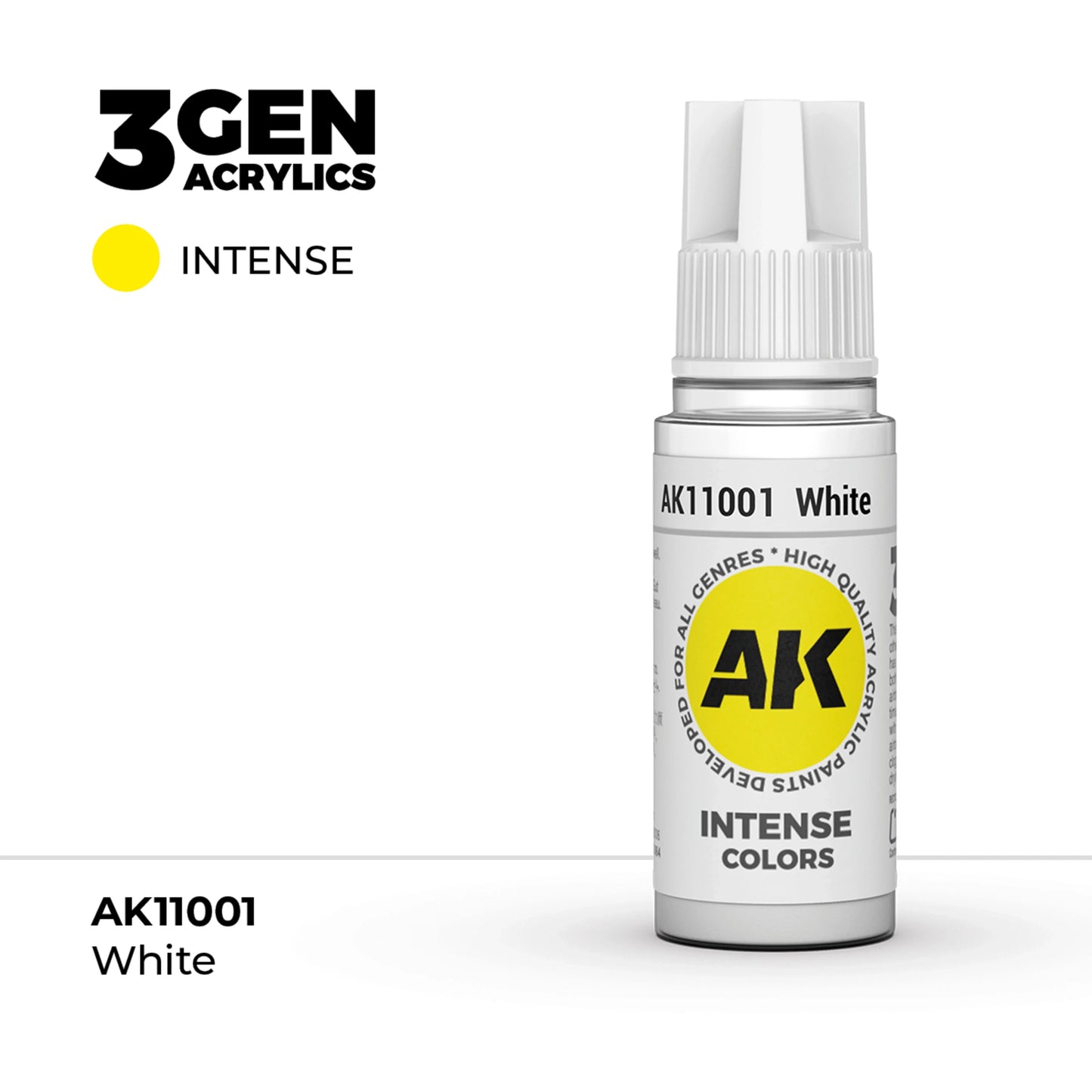 AK Interactive Intense Colors - White (17ml)