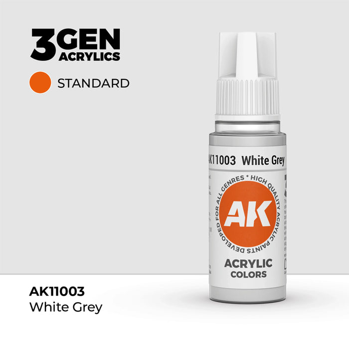AK Interactive Standard Colors - White Grey (17ml)
