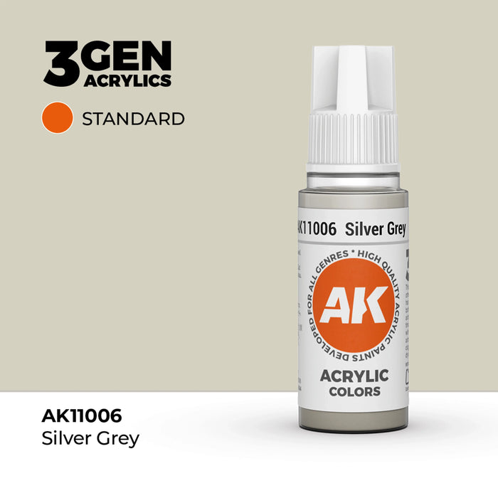 AK Interactive Standard Colors - Silver Grey (17ml)