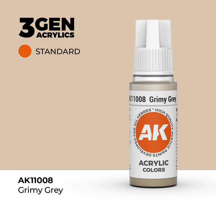 AK Interactive Standard Colors - Grimy Grey (17ml)