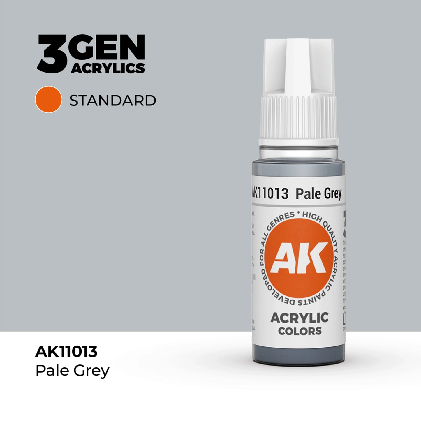 AK Interactive Standard Colors - Pale Grey (17ml)