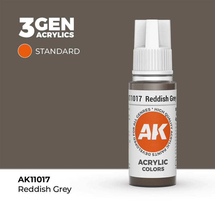 AK Interactive Standard Colors - Reddish Grey (17ml)