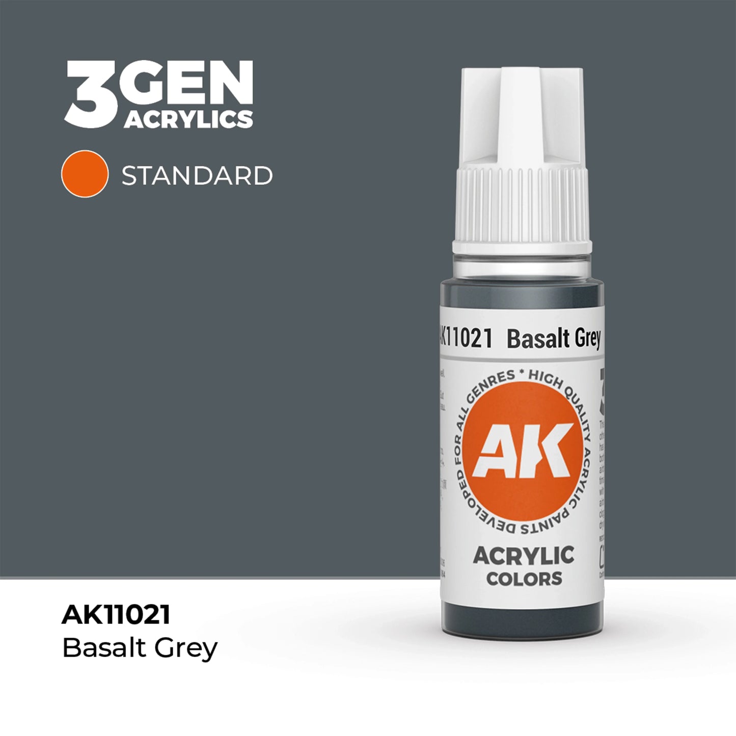 AK Interactive Standard Colors - Basalt Grey (17ml)