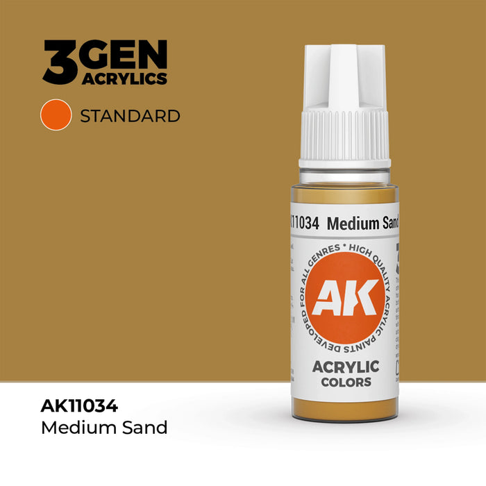 AK Interactive Standard Colors - Medium Sand (17ml)