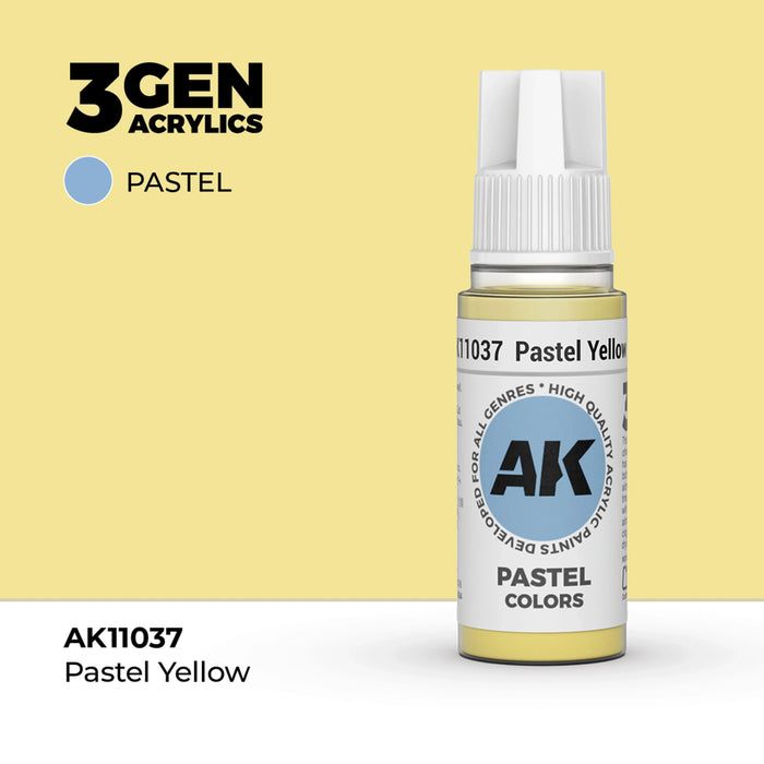 AK Interactive Pastel Colors - Pastel Yellow (17ml)