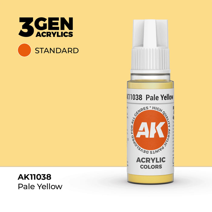 AK Interactive Standard Colors - Pale Yellow (17ml)