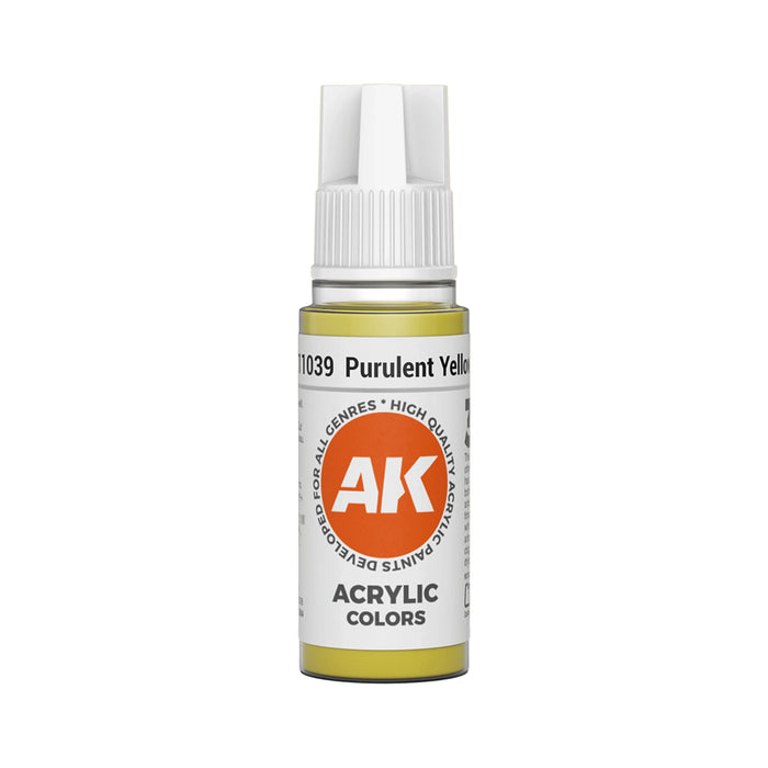 AK Interactive Standard Colors - Purulent Yellow (17ml)