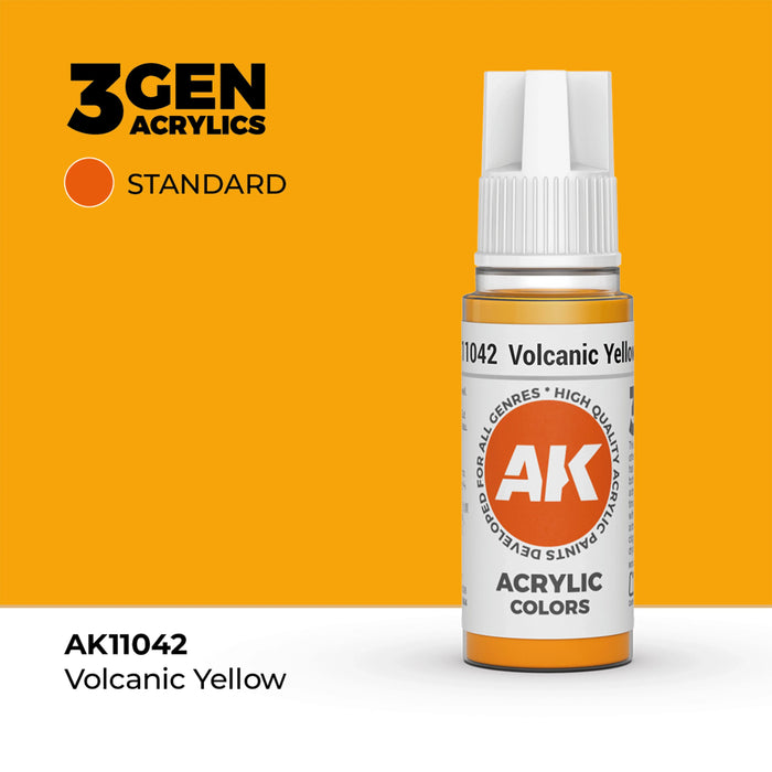 AK Interactive Standard Colors - Volcanic Yellow (17ml)