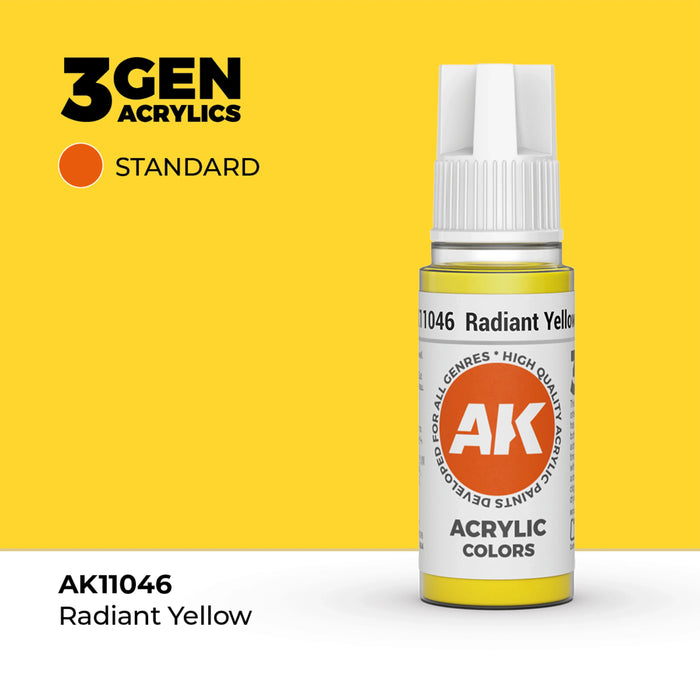 AK Interactive Standard Colors - Radiant Yellow (17ml)