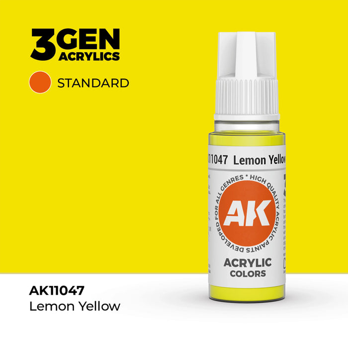 AK Interactive Standard Colors - Lemon Yellow (17ml)