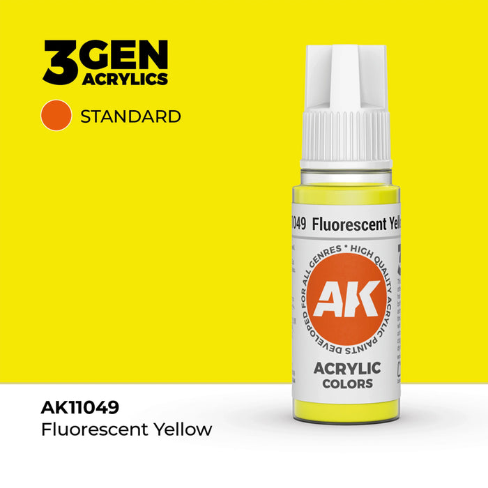 AK Interactive Standard Colors - Fluorescent Yellow (17ml)