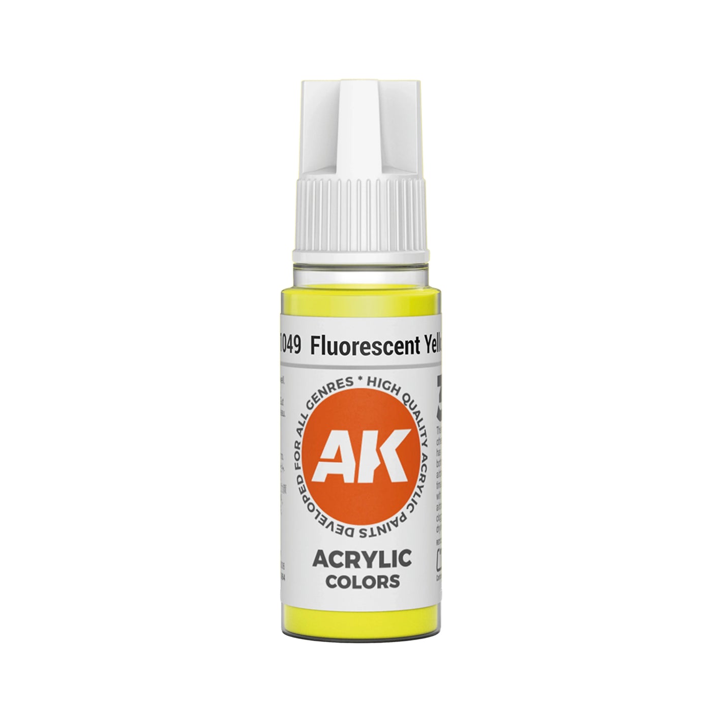 AK Interactive Standard Colors - Fluorescent Yellow (17ml)