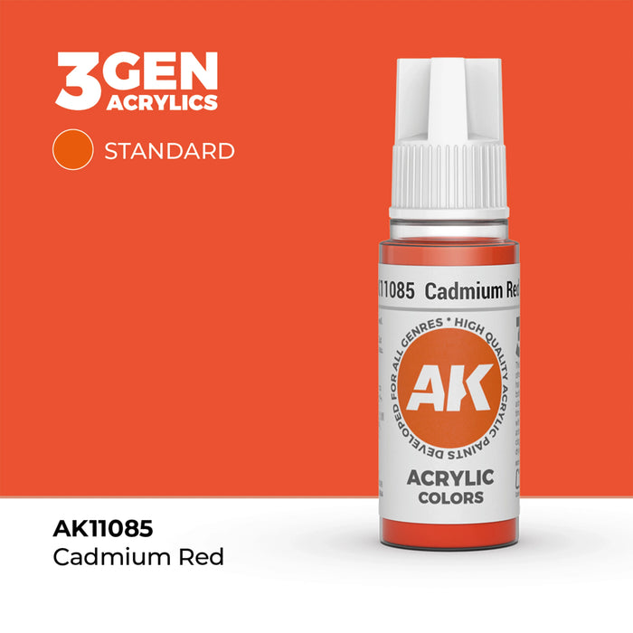 AK Interactive Standard Colors - Cadmium Red (17ml)