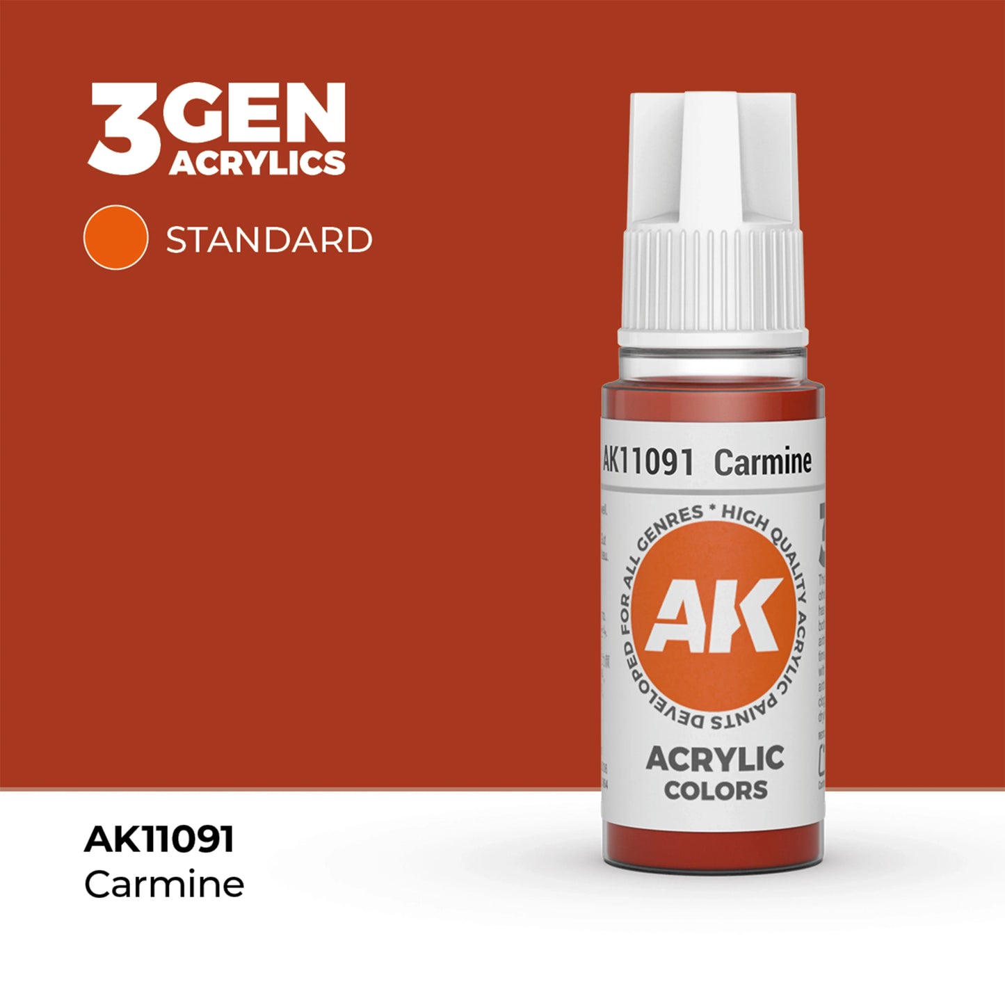 AK Interactive Standard Colors - Carmine (17ml)