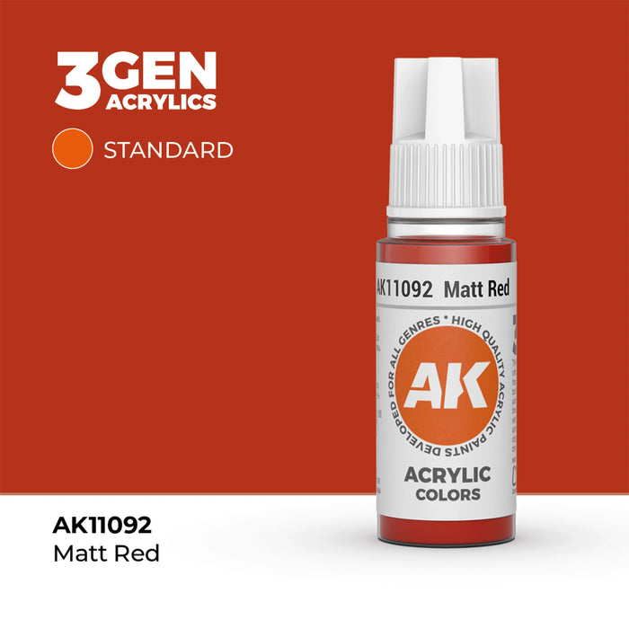 AK Interactive Standard Colors - Matt Red (17ml)
