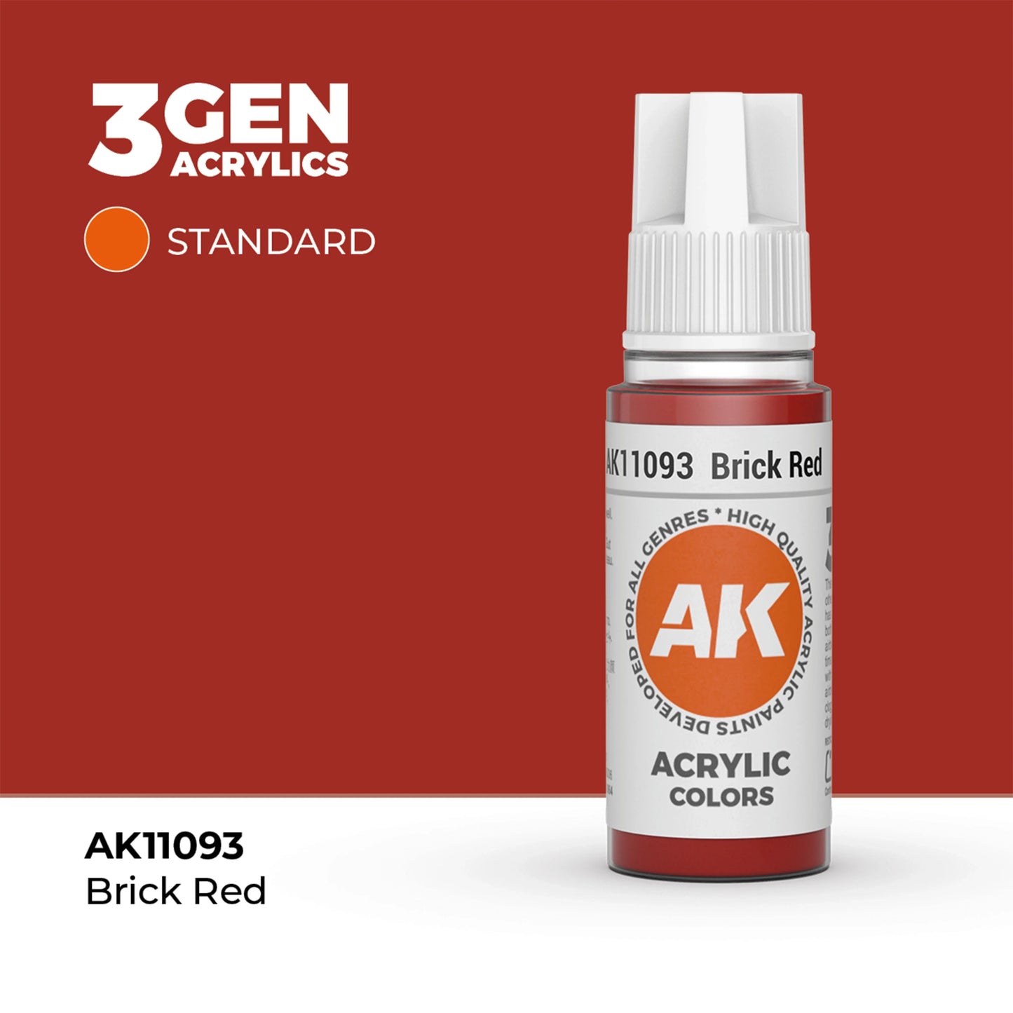 AK Interactive Standard Colors - Brick Red (17ml)