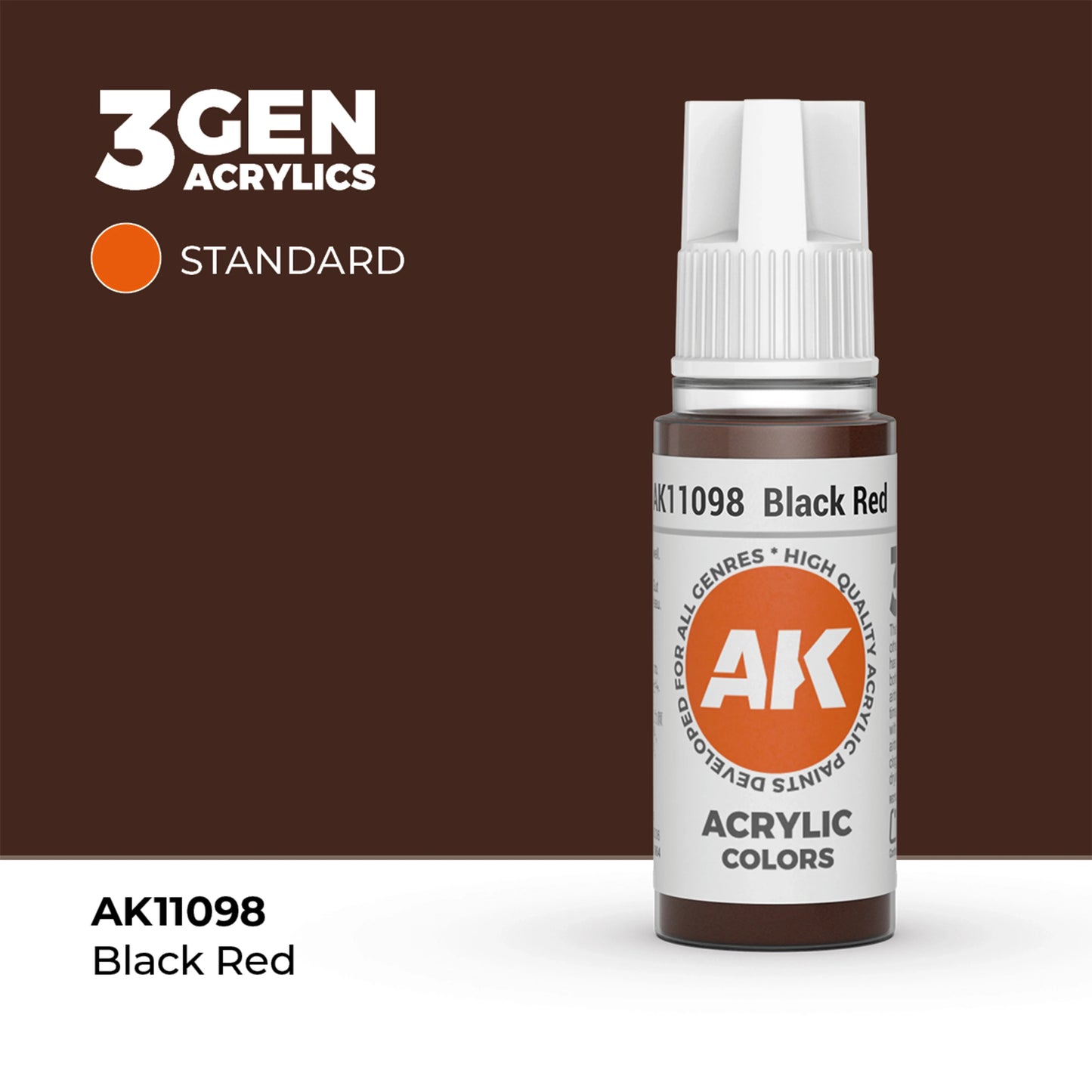 AK Interactive Standard Colors - Black Red (17ml)