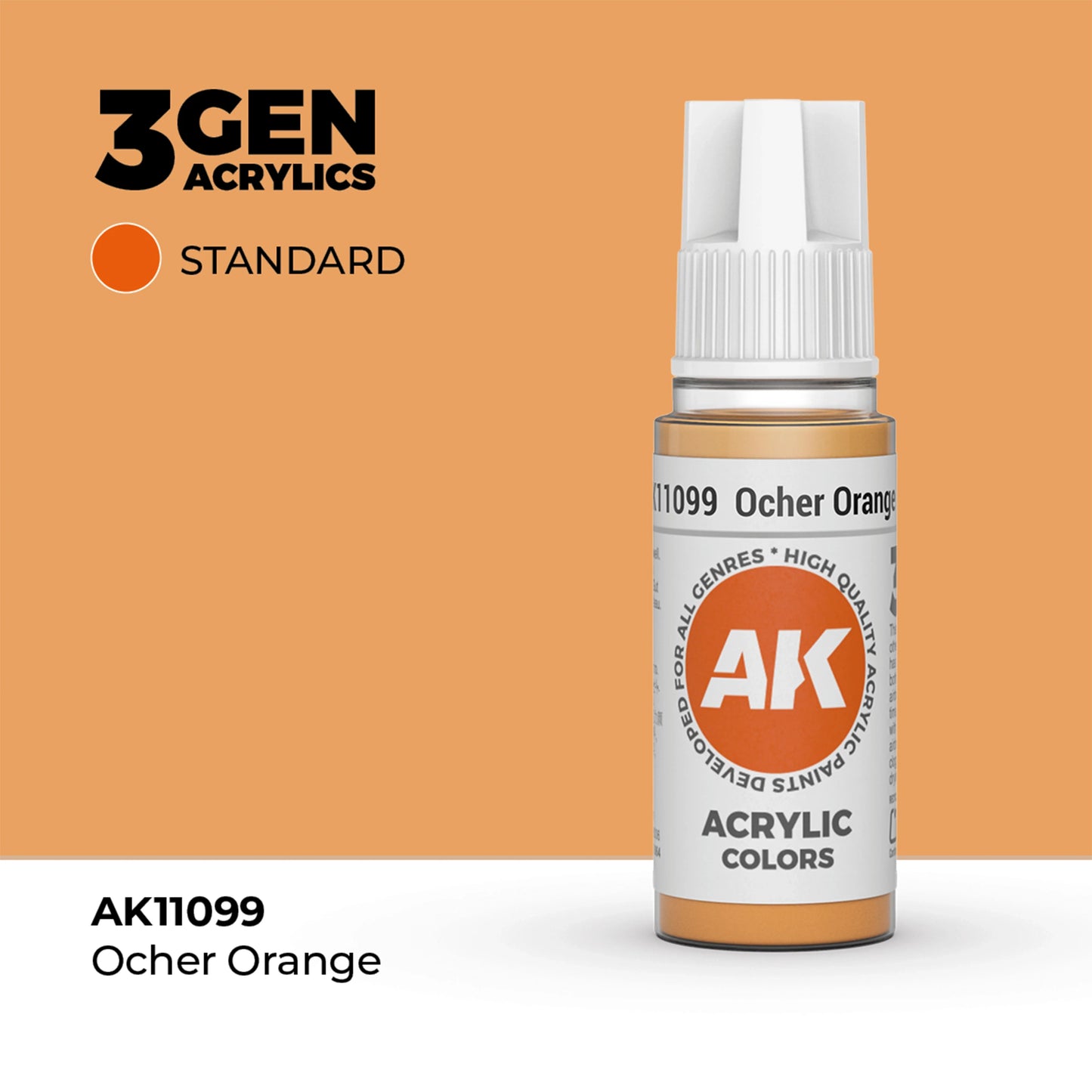 AK Interactive Standard Colors - Ocher Orange (17ml)